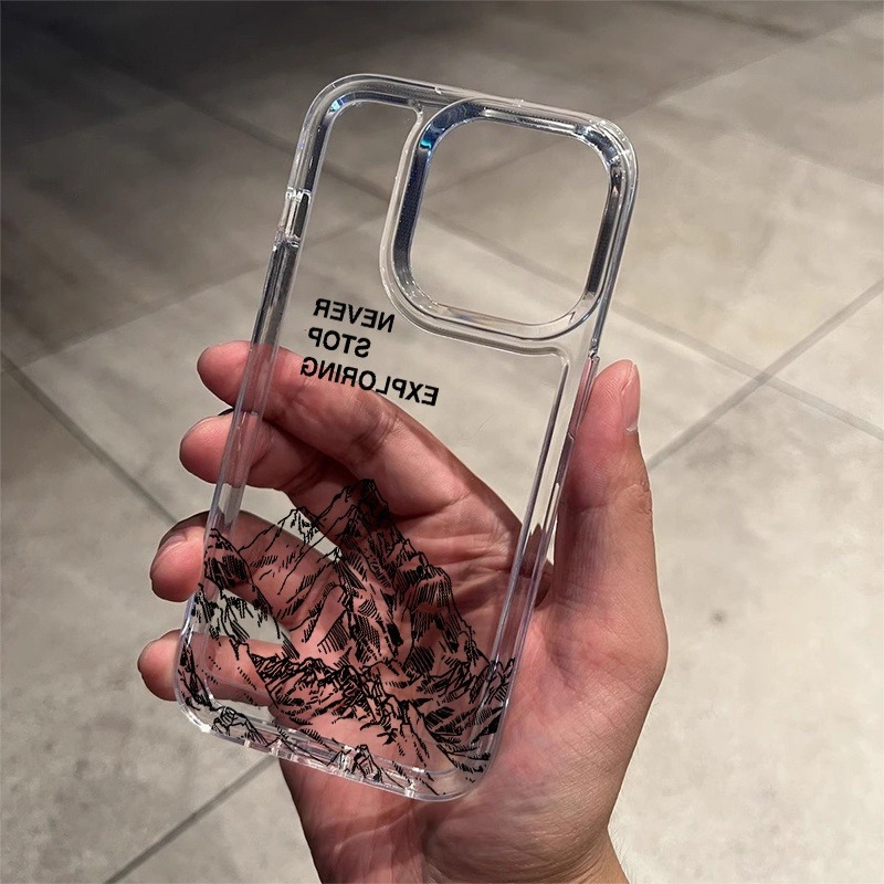 Apple Iphone 15 Pro Max - Funda Transparente Suave con Diseño de